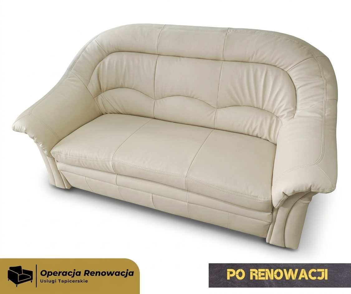 Sofa skórzana po renowacji – tapicer Bydgoszcz